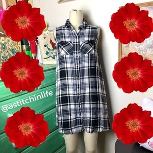 Mossimo Plaid Sleeveless Flannel Dress